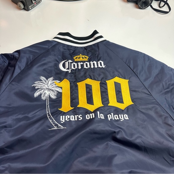 Corona Dark Blue Bomber Jacket - Picture 3 of 11